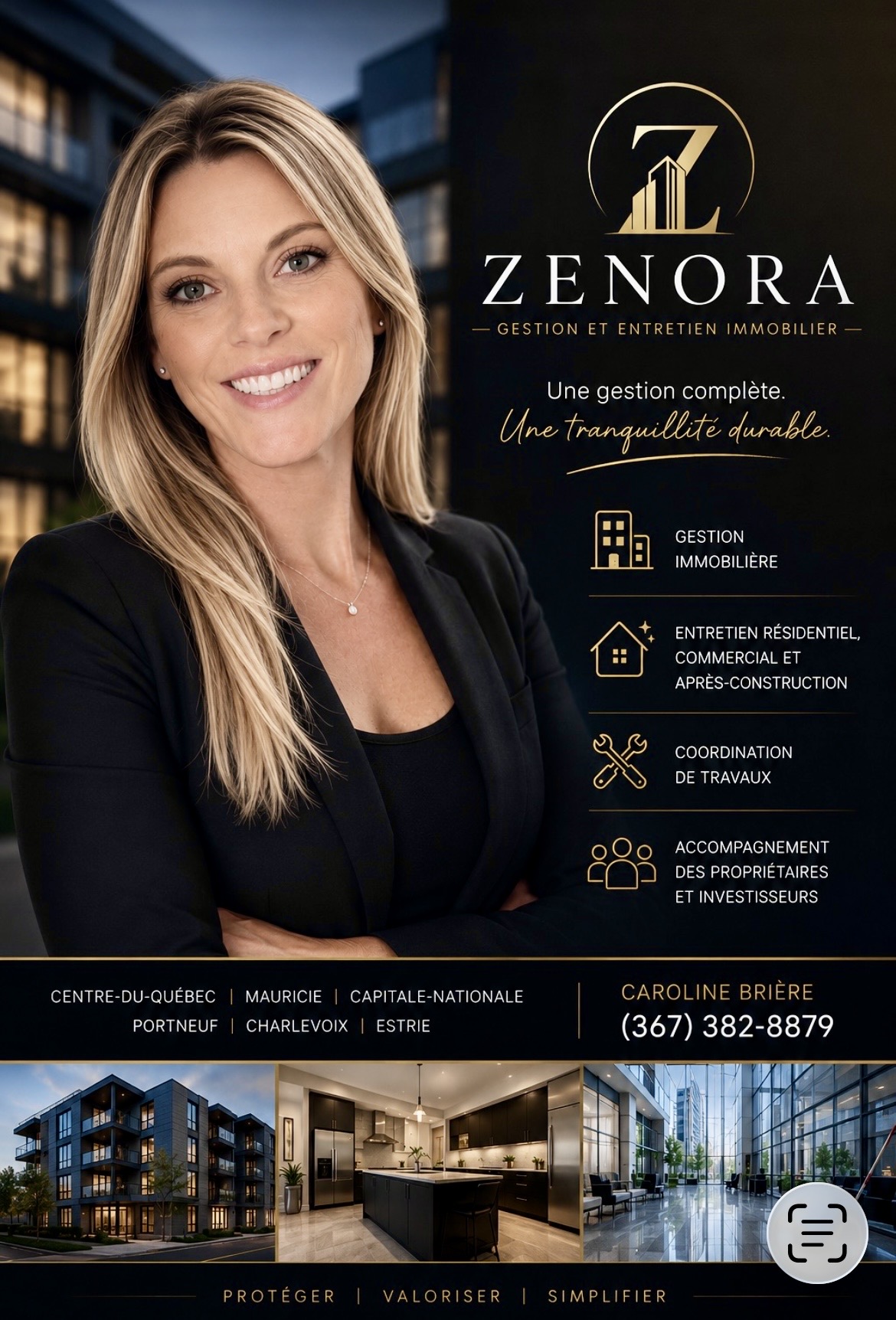 Caroline Brière, présidente et fondatrice de Zenora